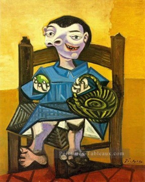Garcon au panier 1939 cubiste Pablo Picasso Peinture à l'huile